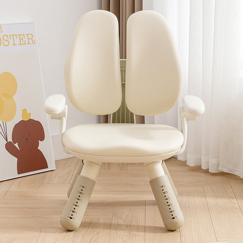 Lumendat Contemporary Creative Square PU Leather PP Height-Adjustable Backrest Armrest Kids Chair For Living Room & Bedroom Lumendat