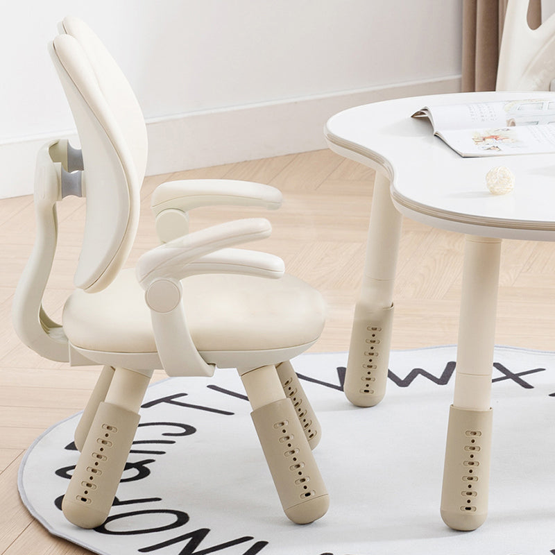 Lumendat Contemporary Creative Square PU Leather PP Height-Adjustable Backrest Armrest Kids Chair For Living Room & Bedroom Lumendat