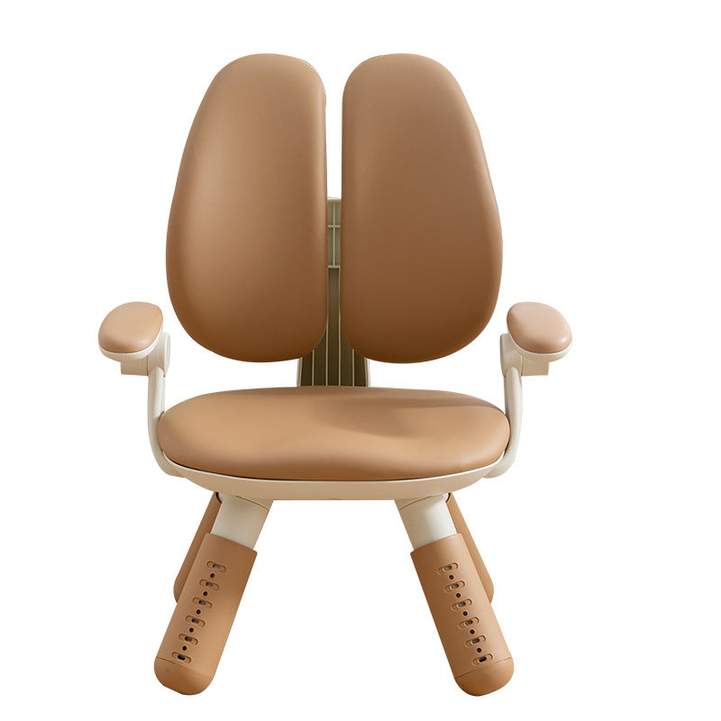 Lumendat Contemporary Creative Square PU Leather PP Height-Adjustable Backrest Armrest Kids Chair For Living Room & Bedroom Lumendat