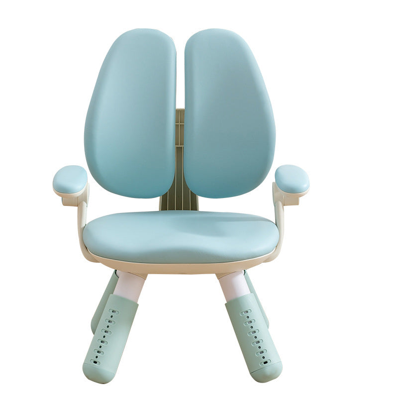 Lumendat Contemporary Creative Square PU Leather PP Height-Adjustable Backrest Armrest Kids Chair For Living Room & Bedroom Lumendat