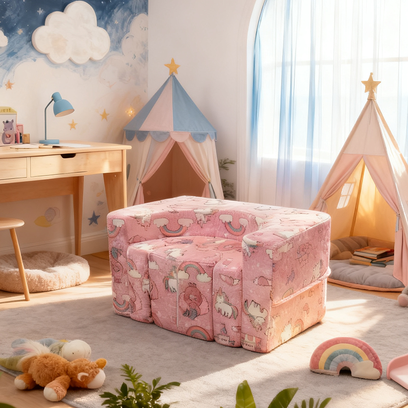 Lumendat Contemporary Creative Freely Combinable Sofa: Rectangular Compressible Backrest Armrest Kids Sofa For Living Room Lumendat