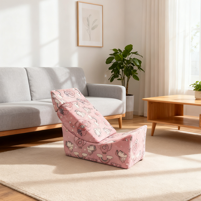 Lumendat Contemporary Creative Rectangular Kids Sofa: Freely Combinable Compressible - Backrest Lounge Chair For Living Room Lumendat