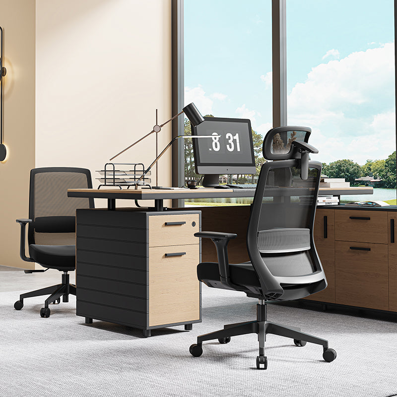 Modern Minimalist Ergonomic Desk Chair - High-Back Mesh Gaming Chair: Adjustable Headrest And Armrest For Home Office Lumendat