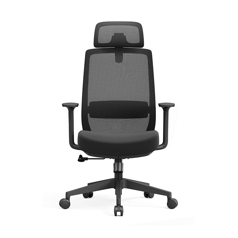 Modern Minimalist Ergonomic Desk Chair - High-Back Breathable Mesh Gaming Chair: Adjustable Headrest And Lumbar Support For Home Office Lumendat