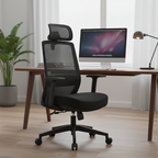 Modern Minimalist Ergonomic Desk Chair - High-Back Breathable Mesh Gaming Chair: Adjustable Headrest And Lumbar Support For Home Office Lumendat
