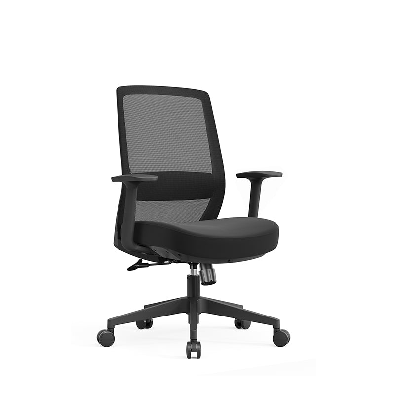 Modern Minimalist Mid-Back Ergonomic Desk Chair - Breathable Mesh Gaming Chair: Adjustable Lumbar Support Swivel Chair For Home Office Lumendat