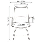 Modern Minimalist Executive Desk Chair - Breathable Mesh Office Reception Chair: Ergonomic Conference Chair For Home Office Lumendat