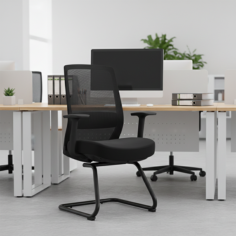 Modern Minimalist Executive Desk Chair - Breathable Mesh Office Reception Chair: Ergonomic Conference Chair For Home Office Lumendat