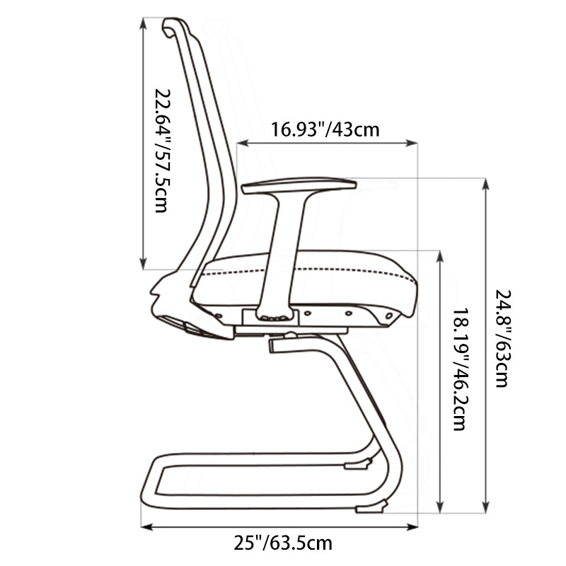 Modern Minimalist Executive Desk Chair - Breathable Mesh Office Reception Chair: Ergonomic Conference Chair For Home Office Lumendat