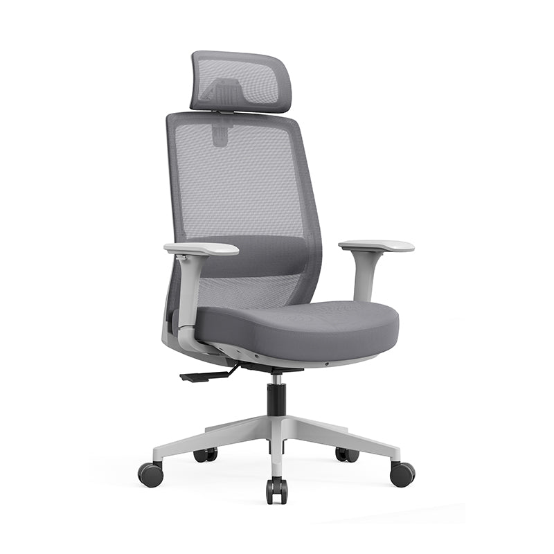 Modern Minimalist Ergonomic Desk Chair - 4D Headrest Breathable Mesh Chair: Lumbar Support Gaming Chair With Height Adjustment & Swivel For Home Office Lumendat