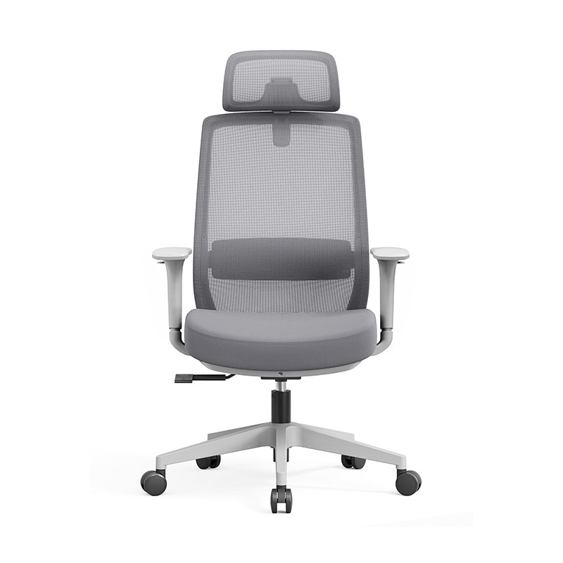 Modern Minimalist Ergonomic Desk Chair - 4D Headrest Breathable Mesh Chair: Lumbar Support Gaming Chair With Height Adjustment & Swivel For Home Office Lumendat