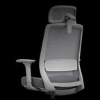 Modern Minimalist Ergonomic Desk Chair - 4D Headrest Breathable Mesh Chair: Lumbar Support Gaming Chair With Height Adjustment & Swivel For Home Office Lumendat