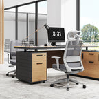 Modern Minimalist Ergonomic Desk Chair - 4D Headrest Breathable Mesh Chair: Lumbar Support Gaming Chair With Height Adjustment & Swivel For Home Office Lumendat