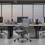 Modern Minimalist Mid-Back Desk Chair - Gray Ergonomic Gaming Chair: Breathable Mesh Swivel Office Chair For Home Office Lumendat