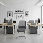 Modern Minimalist Executive Visitor Chair - Mesh Office Reception Chair: Breathable Ergonomic Desk Chair For Home Office Lumendat