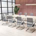 Modern Minimalist Executive Visitor Chair - Mesh Office Reception Chair: Breathable Ergonomic Desk Chair For Home Office Lumendat