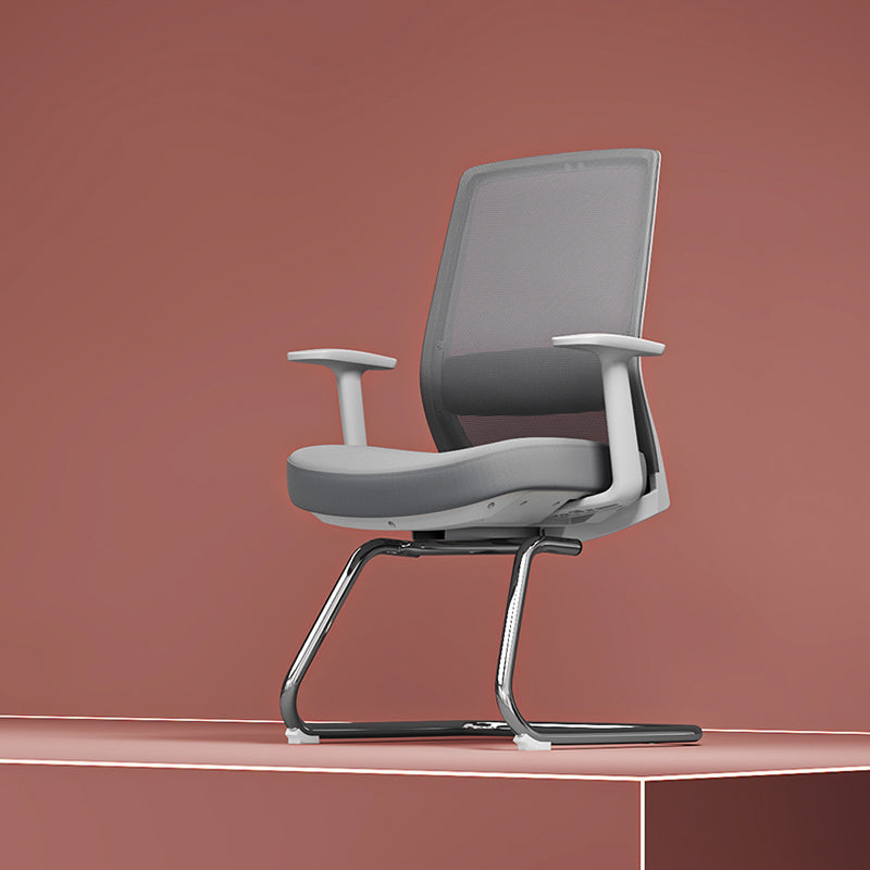 Modern Minimalist Executive Visitor Chair - Mesh Office Reception Chair: Breathable Ergonomic Desk Chair For Home Office Lumendat