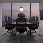 Modern Minimalist Black Executive Office Chair: Ergonomic Design-Swivel Height-Adjustable Gaming Chair For Home Office Lumendat