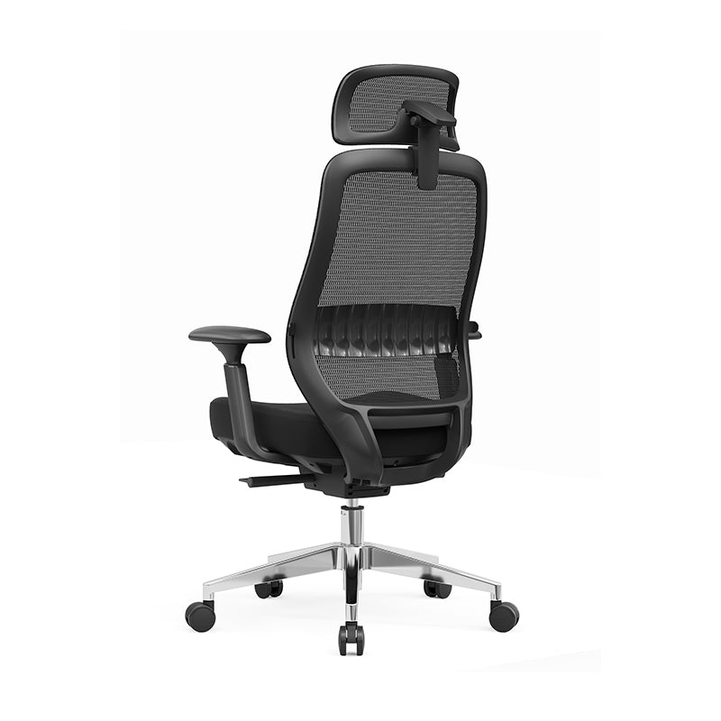 Modern Minimalist Black Executive Office Chair: Ergonomic Design-Swivel Height-Adjustable Gaming Chair For Home Office Lumendat