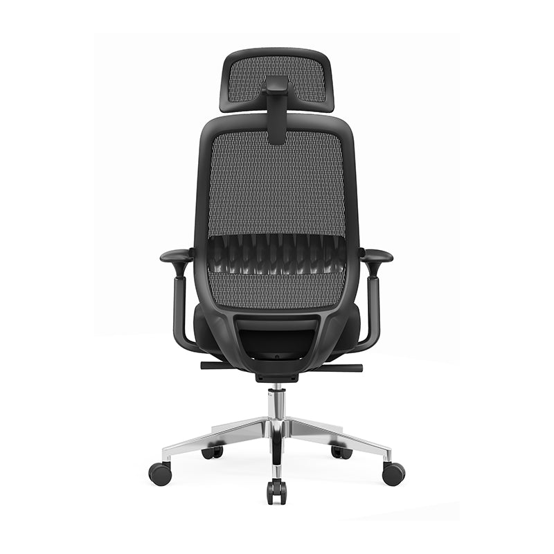 Modern Minimalist Black Executive Office Chair: Ergonomic Design-Swivel Height-Adjustable Gaming Chair For Home Office Lumendat