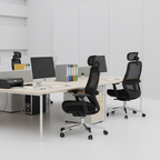 Modern Minimalist Black Executive Office Chair: Ergonomic Design-Swivel Height-Adjustable Gaming Chair For Home Office Lumendat