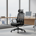 Modern Minimalist High-Back Ergonomic Desk Chair: Adjustable Headrest Gaming Chair - Height-Adjustable Swivel Chair For Home Office Lumendat