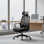 Modern Minimalist High-Back Ergonomic Desk Chair: Adjustable Headrest Gaming Chair - Height-Adjustable Swivel Chair For Home Office Lumendat