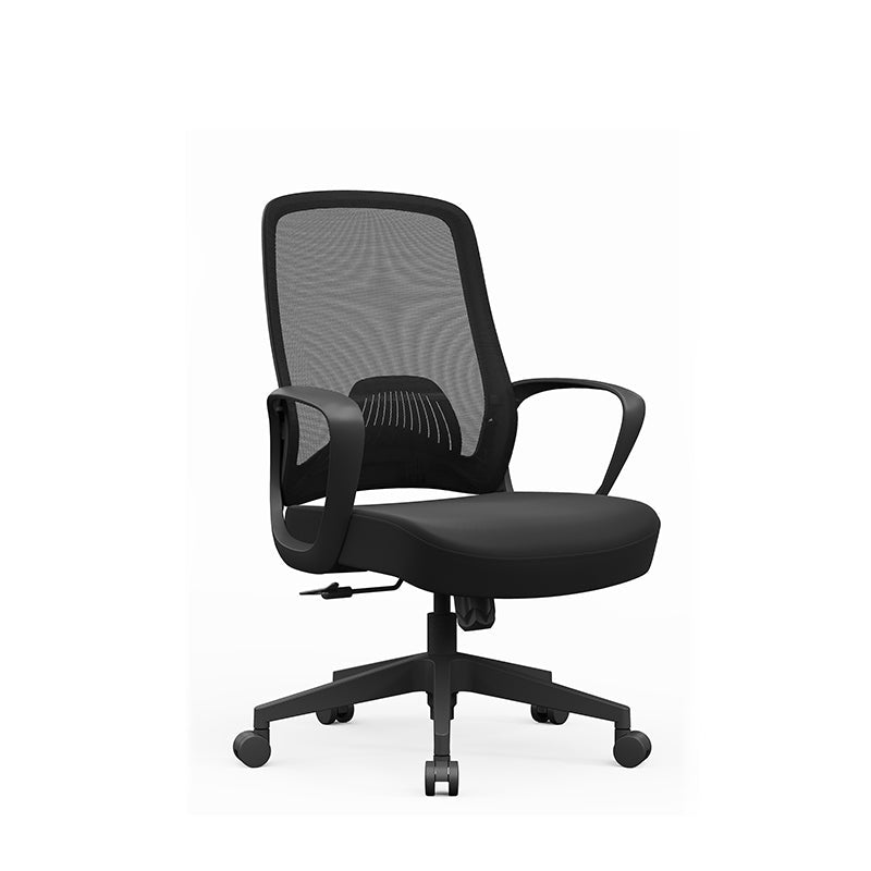 Modern Minimalist Mid-Back Desk Chair: Ergonomic Gaming Chair - Breathable Mesh Height-Adjustable Swivel Chair For Home Office Lumendat