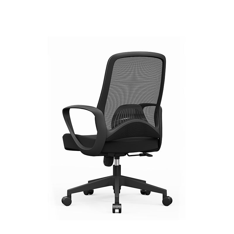 Modern Minimalist Mid-Back Desk Chair: Ergonomic Gaming Chair - Breathable Mesh Height-Adjustable Swivel Chair For Home Office Lumendat