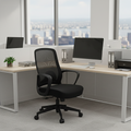 Modern Minimalist Mid-Back Desk Chair: Ergonomic Gaming Chair - Breathable Mesh Height-Adjustable Swivel Chair For Home Office Lumendat