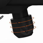 Modern Minimalist Mid-Back Desk Chair: Ergonomic Gaming Chair - Breathable Mesh Height-Adjustable Swivel Chair For Home Office Lumendat
