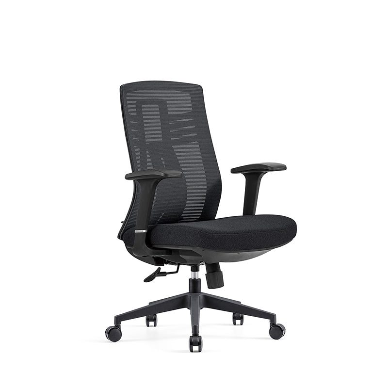 Modern Minimalist Swivel Mesh Desk Chair: Backrest & Armrests - Ergonomic Gaming Chair For Home Office Lumendat