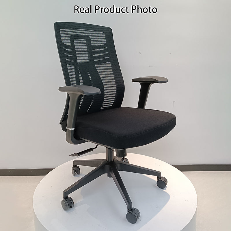 Modern Minimalist Swivel Mesh Desk Chair: Backrest & Armrests - Ergonomic Gaming Chair For Home Office Lumendat