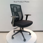 Modern Minimalist Swivel Mesh Desk Chair: Backrest & Armrests - Ergonomic Gaming Chair For Home Office Lumendat