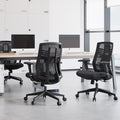 Modern Minimalist Swivel Mesh Desk Chair: Backrest & Armrests - Ergonomic Gaming Chair For Home Office Lumendat