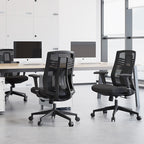 Modern Minimalist Swivel Mesh Desk Chair: Backrest & Armrests - Ergonomic Gaming Chair For Home Office Lumendat