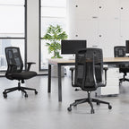 Modern Minimalist Swivel Mesh Desk Chair: Backrest & Armrests - Ergonomic Gaming Chair For Home Office Lumendat