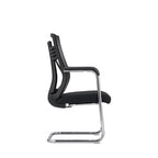 Black Minimalist Executive Guest Desk Chair: Ergonomic Design - Modern Breathable Mesh Gaming Chair For Home Office Lumendat