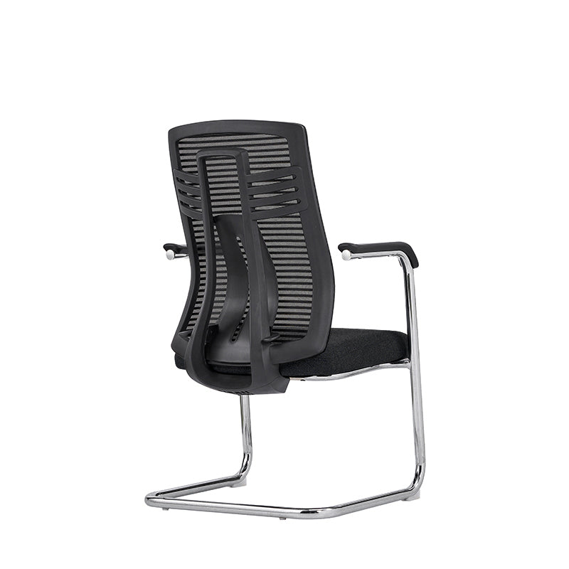 Black Minimalist Executive Guest Desk Chair: Ergonomic Design - Modern Breathable Mesh Gaming Chair For Home Office Lumendat