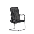 Black Minimalist Executive Guest Desk Chair: Ergonomic Design - Modern Breathable Mesh Gaming Chair For Home Office Lumendat