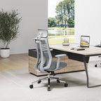 Modern Minimalist Ergonomic High-Back Desk Chair: 4D Armrests - Adjustable Lumbar Support Gaming Chair For Home Office Lumendat