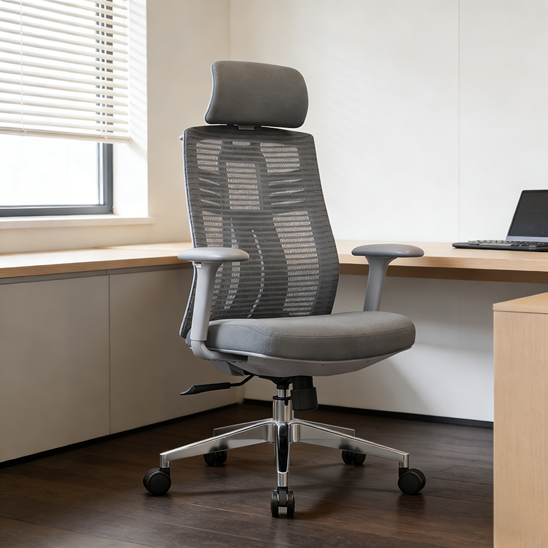 Modern Minimalist Ergonomic High-Back Desk Chair: 4D Armrests - Adjustable Lumbar Support Gaming Chair For Home Office Lumendat