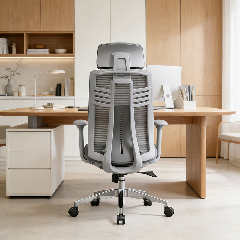 Modern Minimalist Ergonomic High-Back Desk Chair: 4D Armrests - Adjustable Lumbar Support Gaming Chair For Home Office Lumendat
