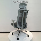 Modern Minimalist Ergonomic High-Back Desk Chair: 4D Armrests - Adjustable Lumbar Support Gaming Chair For Home Office Lumendat