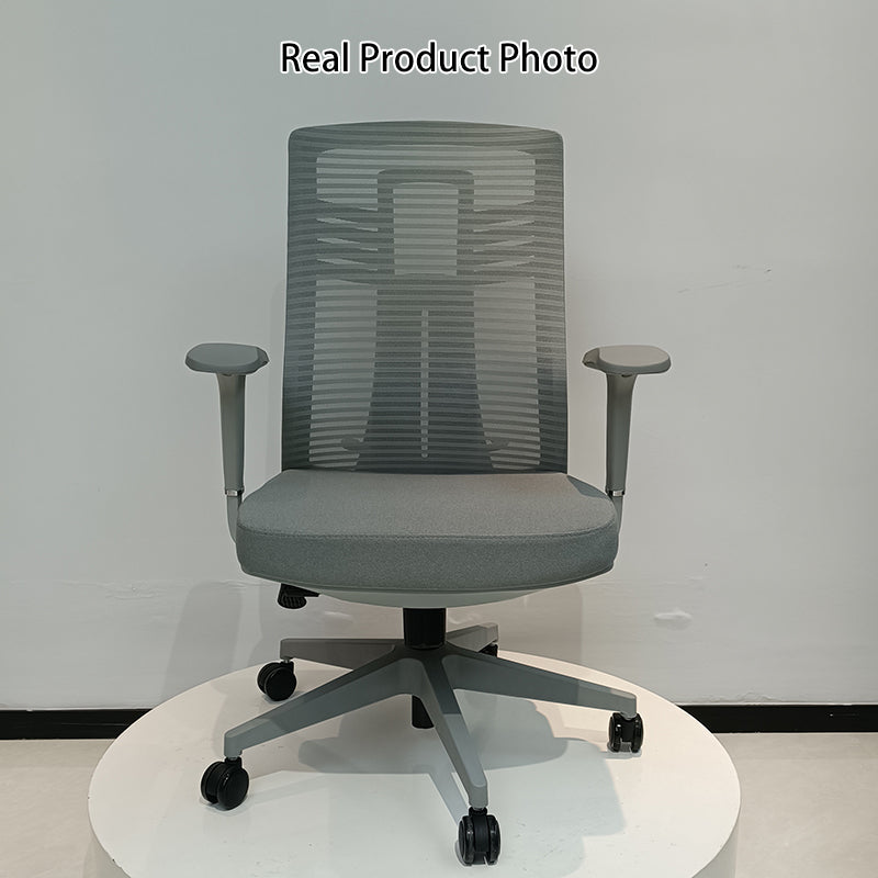 Modern Ergonomic Mid-Back Desk Chair: Breathable Mesh & Lumbar Support - Minimalist Gaming Chair For Home Office Lumendat