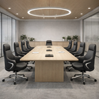 Modern Ergonomic Deluxe Executive Desk Chair: Silicone-Coated Faux Leather - Minimalist Office Chair For Home Office Lumendat