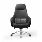 Modern Ergonomic Deluxe Executive Desk Chair: Silicone-Coated Faux Leather - Minimalist Office Chair For Home Office Lumendat