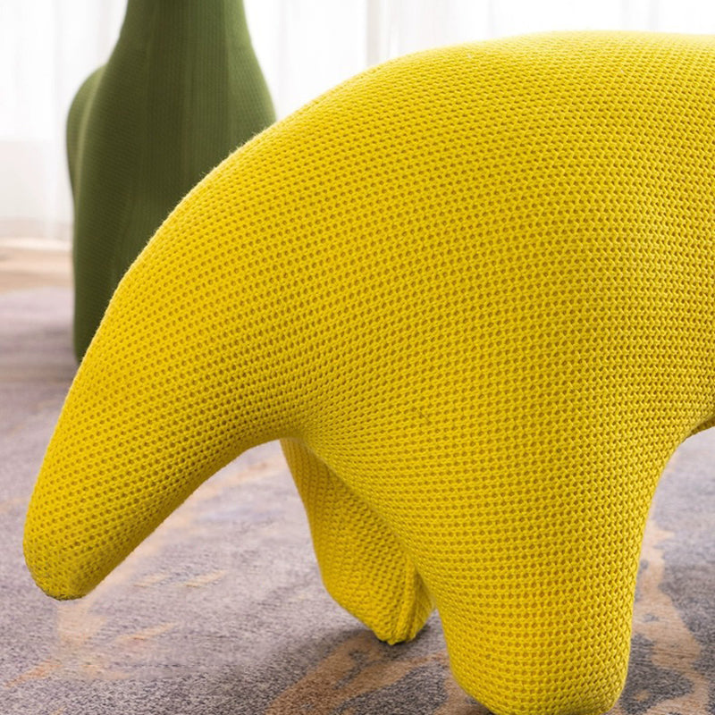 Lumendat Modern Minimalist Giraffe-Shaped Knitted Cotton Sponge Kid Accent Chair For Living Room Lumendat