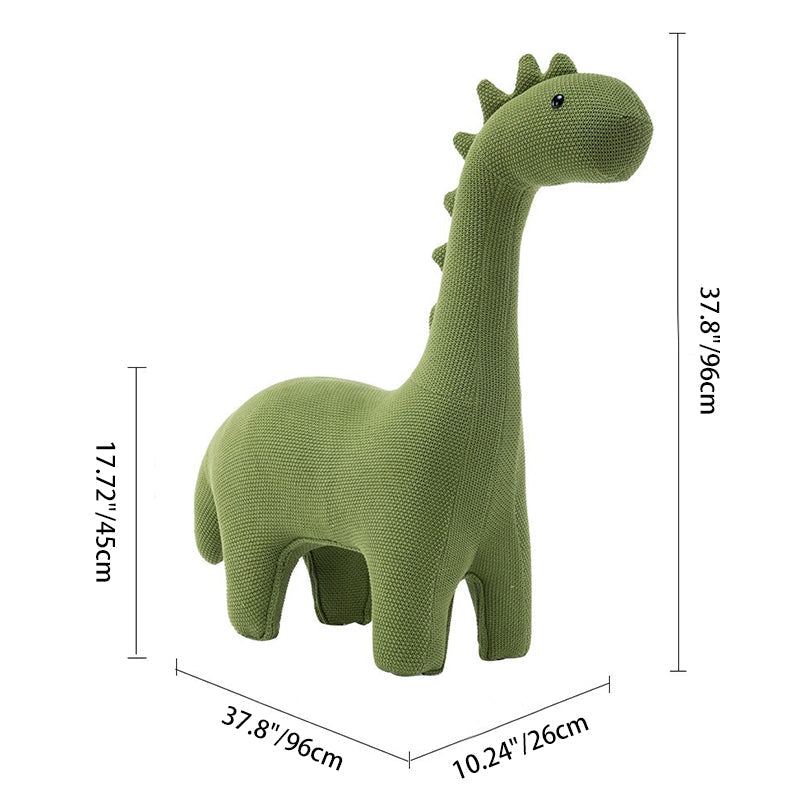 Lumendat Modern Minimalist Giraffe-Shaped Knitted Cotton Sponge Kid Accent Chair For Living Room Lumendat