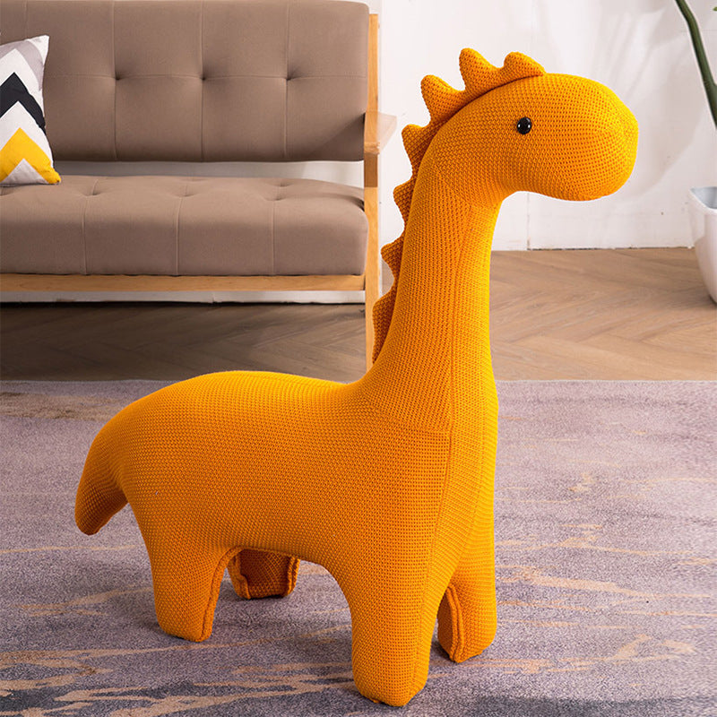 Lumendat Modern Minimalist Giraffe-Shaped Knitted Cotton Sponge Kid Accent Chair For Living Room Lumendat